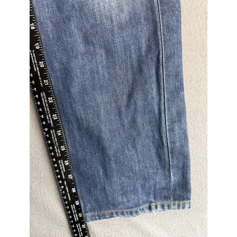 Diesel Safado Jeans Mens 33x34 Medium Wash Blue Slim Straight Distressed Denim